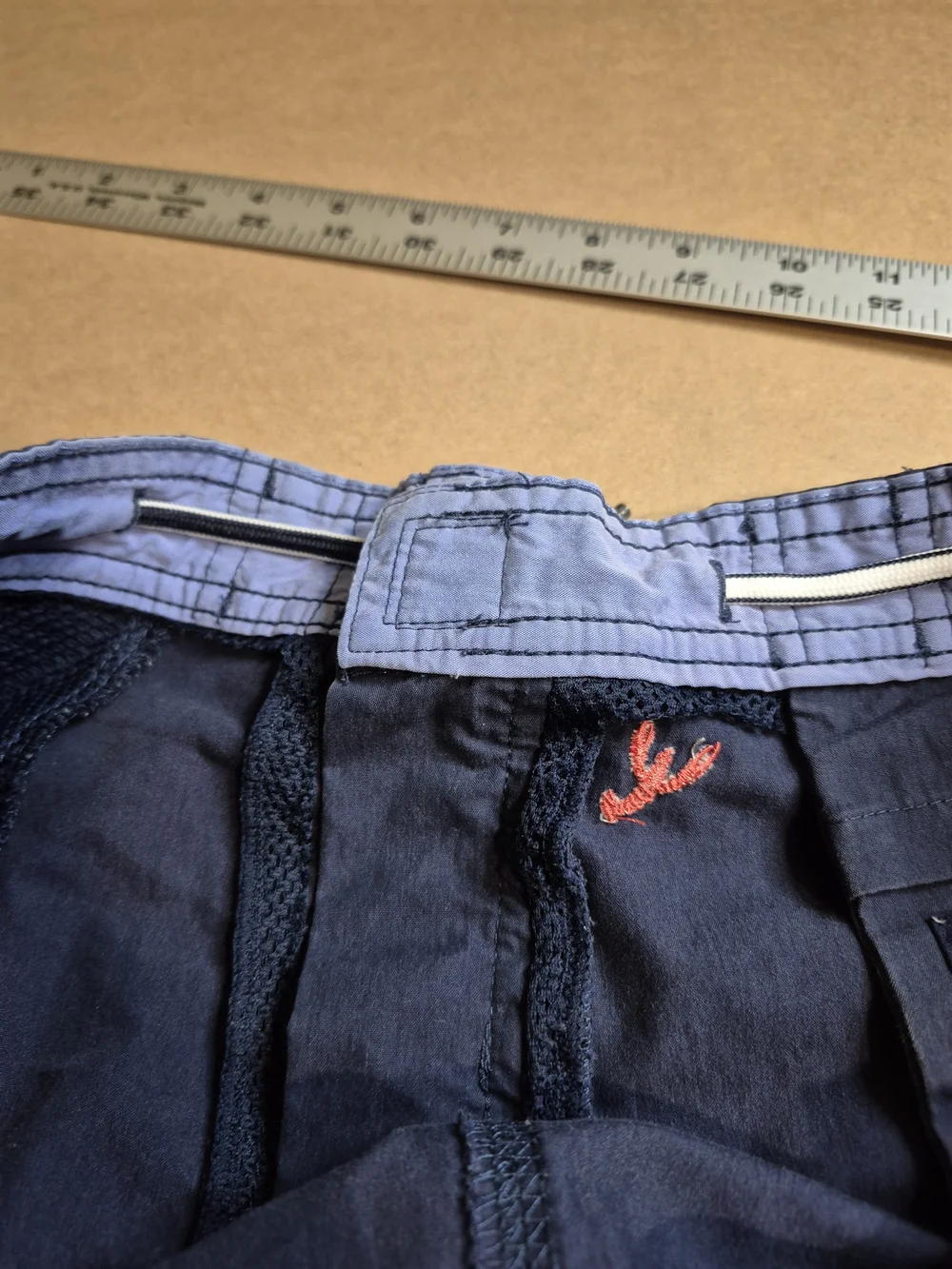 Daniel Cremieux Navy Swim Shorts with Red Embroidery 4378/5